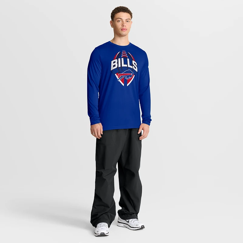 T-shirt Nike Royal Buffalo Bills Primetime Legend Icon Performance à manches longues pour homme