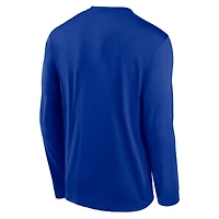 T-shirt Nike Royal Buffalo Bills Primetime Legend Icon Performance à manches longues pour homme