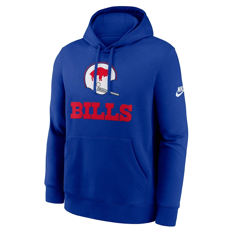 Men's Nike Royal Buffalo Bills Rewind Club Pullover Hoodie