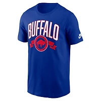 T-shirt Nike Royal Buffalo Bills Rewind pour homme, coupe avant et arrière, essentiel