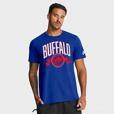 Men's Nike Royal Buffalo Bills Rewind Front and Back Hit Essential T-Shirt