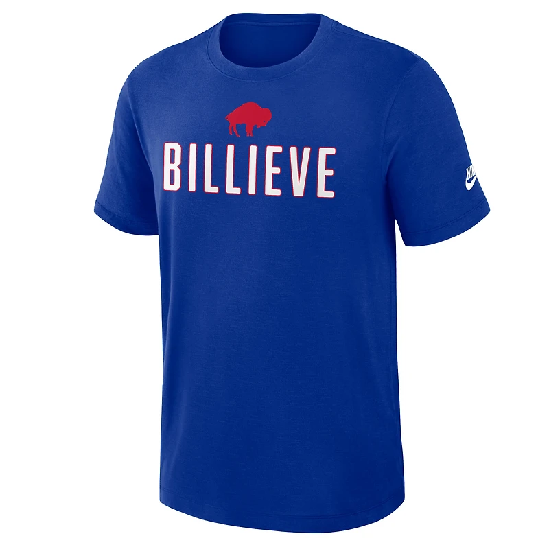 Men's Nike Royal Buffalo Bills Rewind Slub Dri-FIT T-Shirt