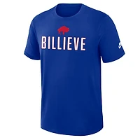 Men's Nike Royal Buffalo Bills Rewind Slub Dri-FIT T-Shirt