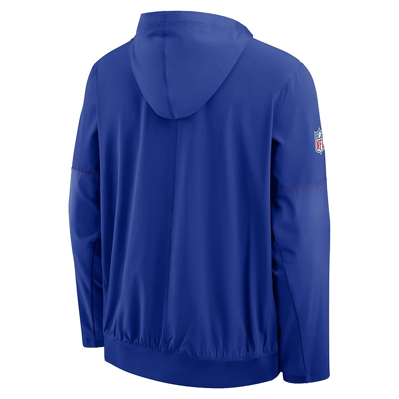 Veste anorak à demi-zip et capuche Nike Royal Buffalo Bills pour homme