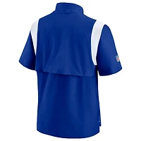 Men's Nike Royal Buffalo Bills Sideline Coaches Chevron Lockup Pullover Top
