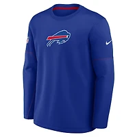 Men's Nike Royal Buffalo Bills Sideline Coaches Midweight Therma-FIT Sweatshirt