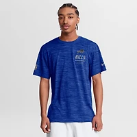 T-shirt Nike Royal Buffalo Bills Sideline Double Covered Dri-FIT Velocity pour homme