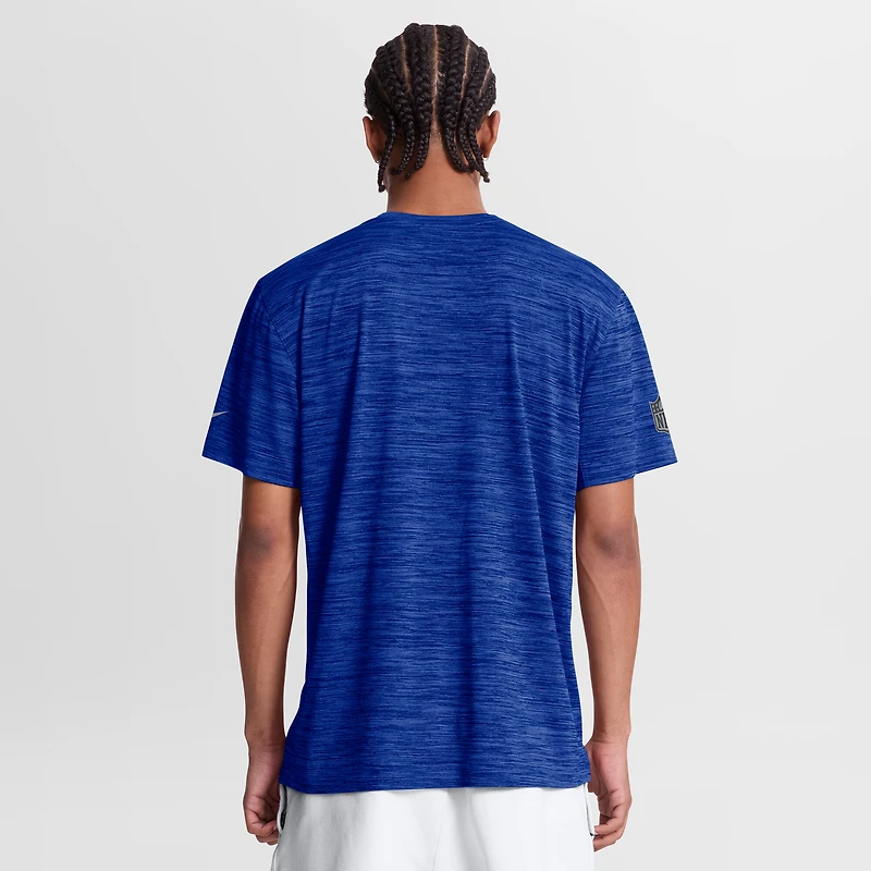 Men's Nike Royal Buffalo Bills Sideline Double Covered Dri-FIT Velocity T-Shirt