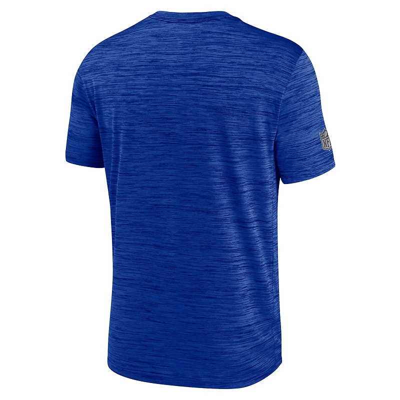 Men's Nike Royal Buffalo Bills Sideline Double Covered Dri-FIT Velocity T-Shirt
