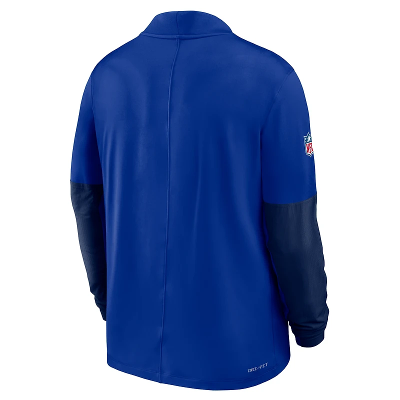 Men's Nike Royal Buffalo Bills Sideline Dri-FIT Half-Zip Pullover