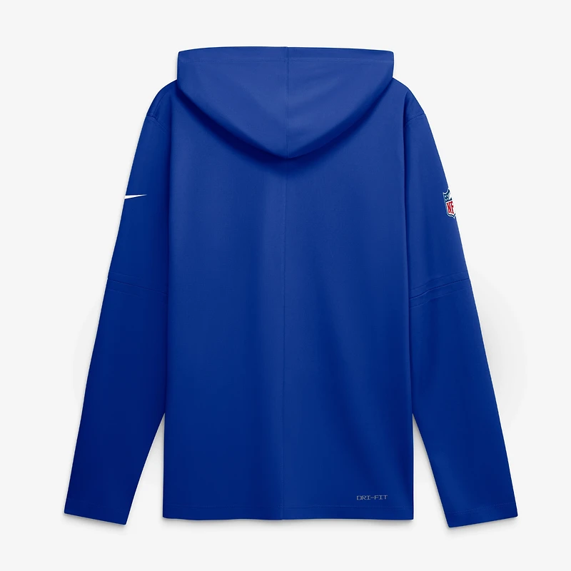 T-shirt à manches longues et capuche Nike Royal Buffalo Bills Sideline Dri-FIT pour homme