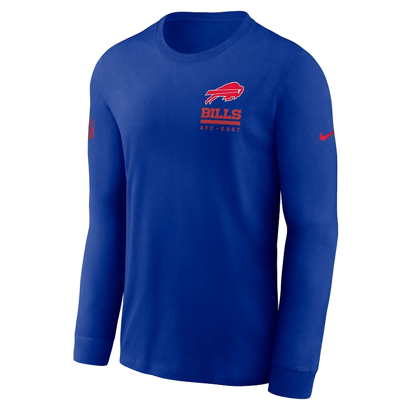 Men's Nike Royal Buffalo Bills Sideline Dri-FIT Long Sleeve T-Shirt
