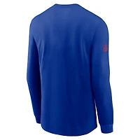 Men's Nike Royal Buffalo Bills Sideline Dri-FIT Long Sleeve T-Shirt