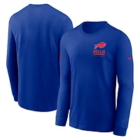 Men's Nike Royal Buffalo Bills Sideline Dri-FIT Long Sleeve T-Shirt