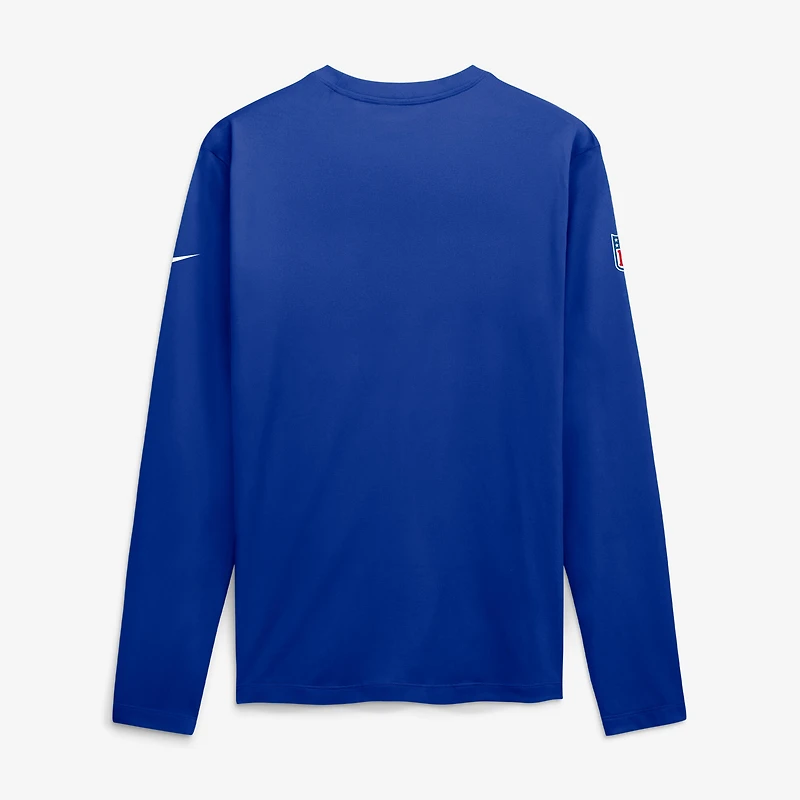 Men's Nike Royal Buffalo Bills Sideline Small Logo Legend Dri-FIT Long Sleeve T-Shirt