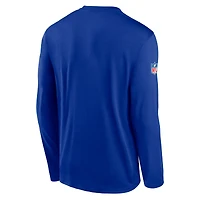 Men's Nike Royal Buffalo Bills Sideline Small Logo Legend Dri-FIT Long Sleeve T-Shirt