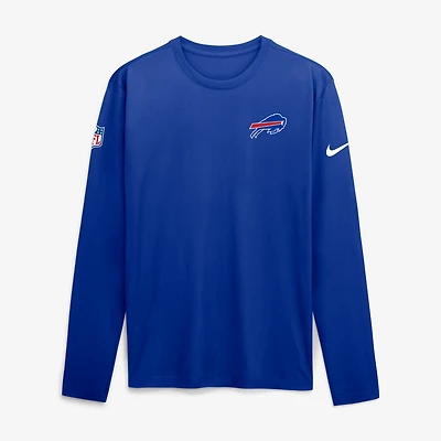 Men's Nike Royal Buffalo Bills Sideline Small Logo Legend Dri-FIT Long Sleeve T-Shirt
