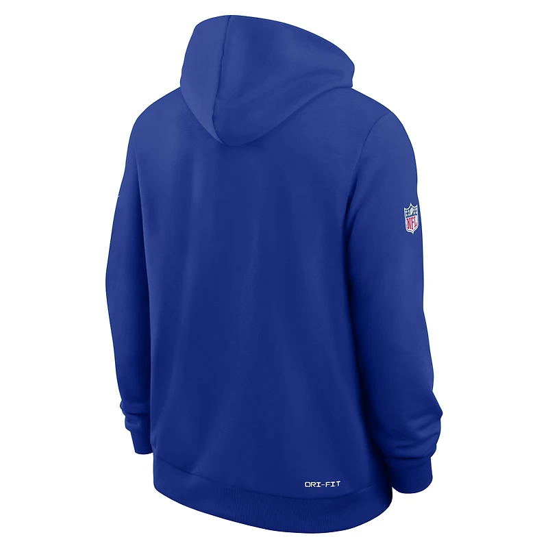 Sweat à capuche Nike Royal Buffalo Bills Sideline Standard Issue Dri-FIT pour homme