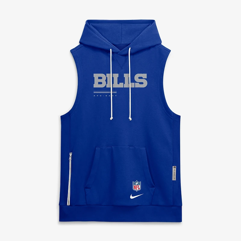Men's Nike Royal Buffalo Bills Sideline Standard Issue Dri-FIT Sleeveless Hoodie