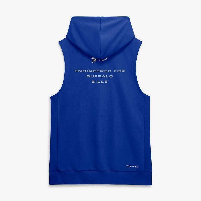 Men's Nike Royal Buffalo Bills Sideline Standard Issue Dri-FIT Sleeveless Hoodie