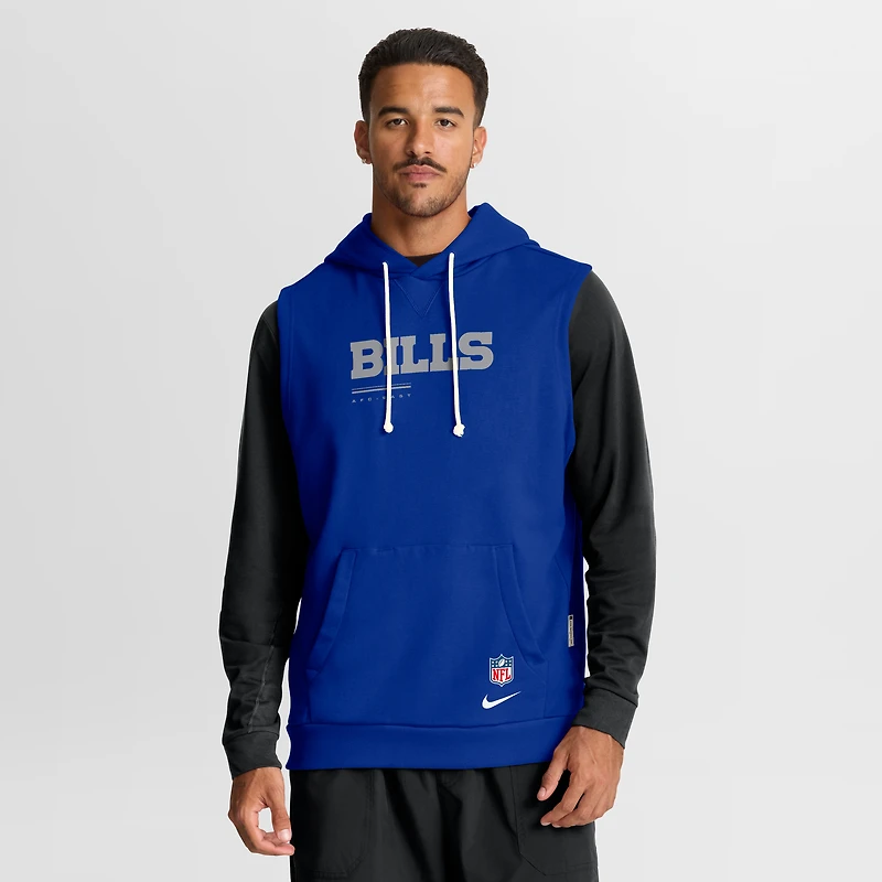Men's Nike Royal Buffalo Bills Sideline Standard Issue Dri-FIT Sleeveless Hoodie