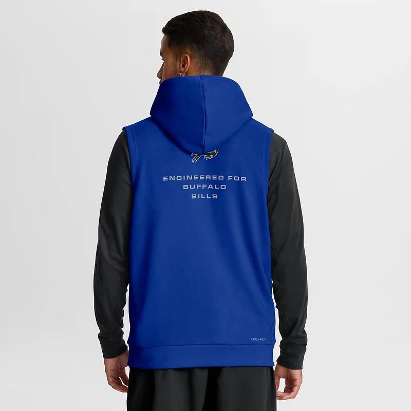 Men's Nike Royal Buffalo Bills Sideline Standard Issue Dri-FIT Sleeveless Hoodie