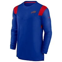 Men's Nike Royal Buffalo Bills Sideline Tonal Logo Performance Player Long Sleeve T-Shirt