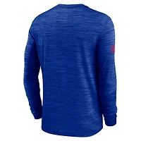 Men's Nike Royal Buffalo Bills Sideline Velocity Performance Long Sleeve T-Shirt