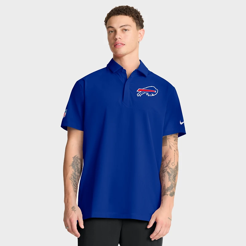Men's Nike Royal Buffalo Bills Sideline Woven Dri-FIT Polo