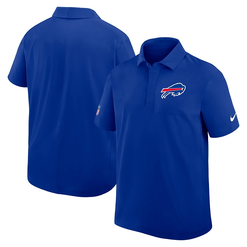 Polo tissé Nike Royal Buffalo Bills Sideline Dri-FIT pour homme