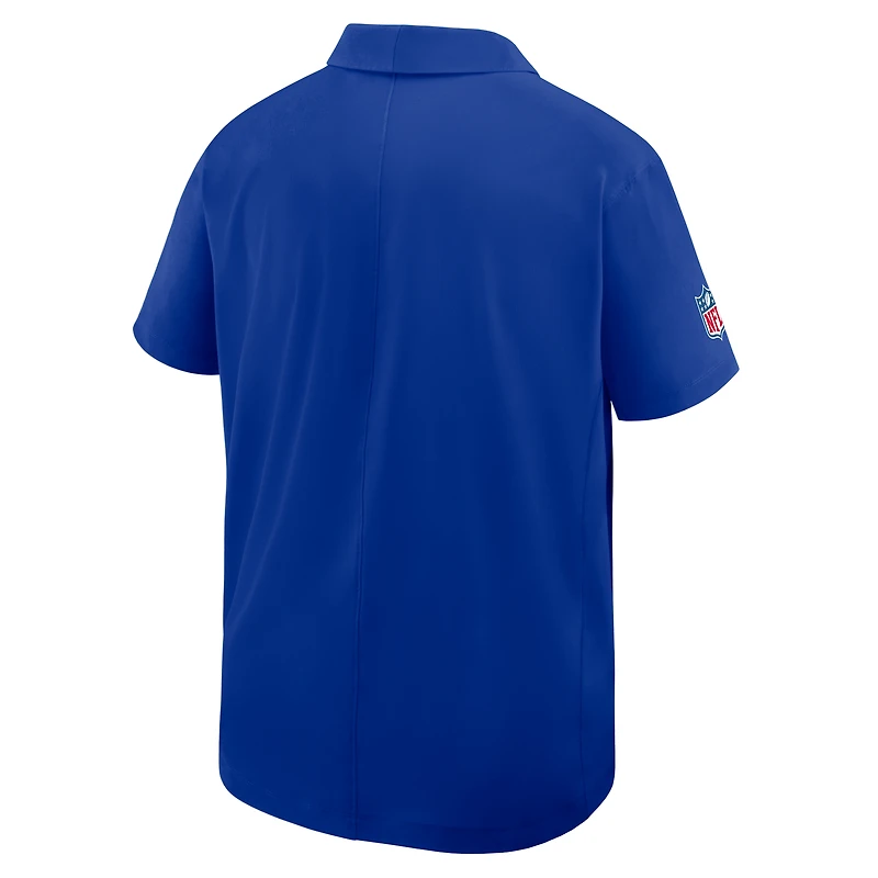 Men's Nike Royal Buffalo Bills Sideline Woven Dri-FIT Polo