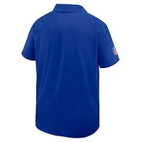 Men's Nike Royal Buffalo Bills Sideline Woven Dri-FIT Polo