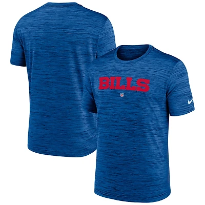 Men's Nike Royal Buffalo Bills Team Sideline Velocity Performance - T-Shirt