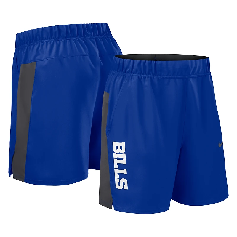 Men's Nike Royal Buffalo Bills Woven Victory Dri-FIT Shorts