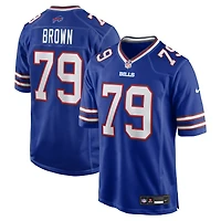 Maillot de joueur retraité Nike Ruben Brown Royal Buffalo Bills Game pour homme