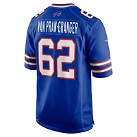 Men's Nike Sedrick Van Pran-Granger  Royal Buffalo Bills Game Jersey