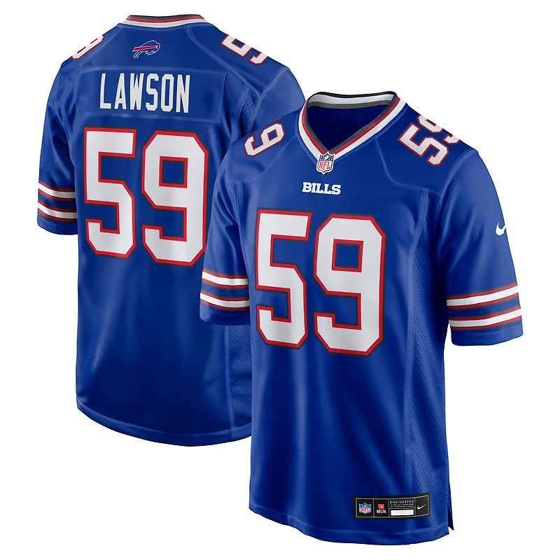 Maillot de match Nike Shaq Lawson Royal Buffalo Bills pour homme