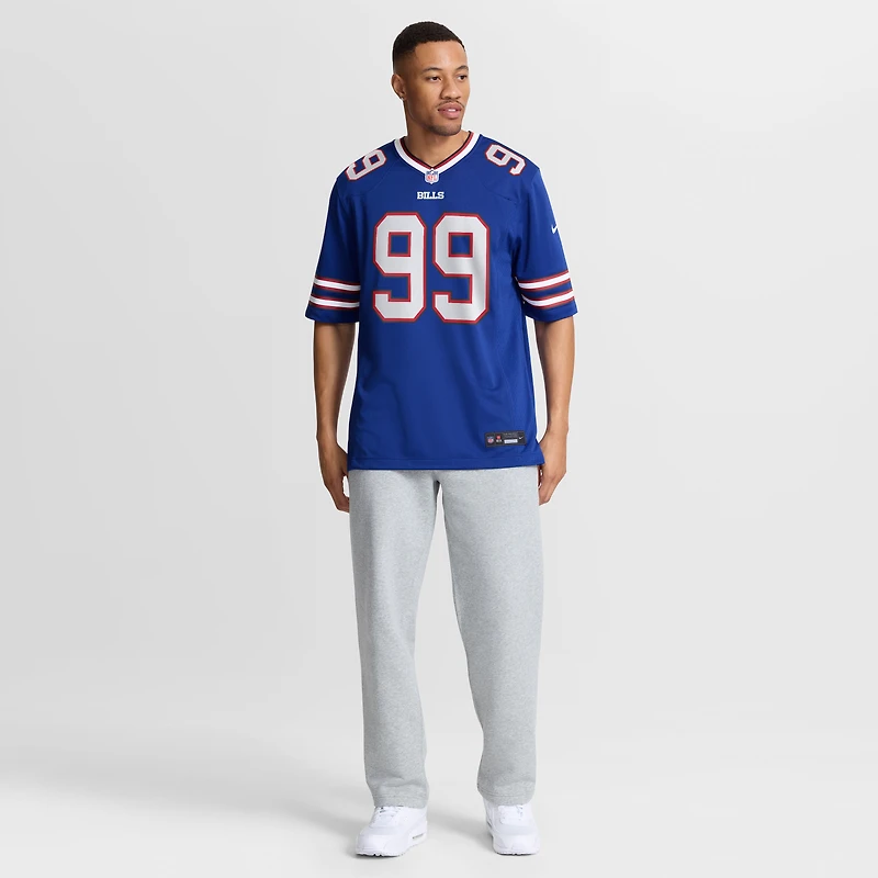 Maillot de match Nike T.J. Parker Royal Buffalo Bills pour homme