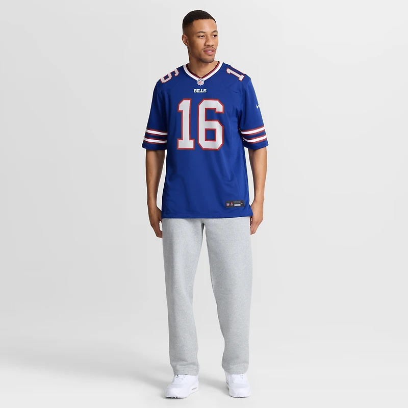 Men's Nike Tyler Bass Royal Buffalo Bills Team Game Jersey