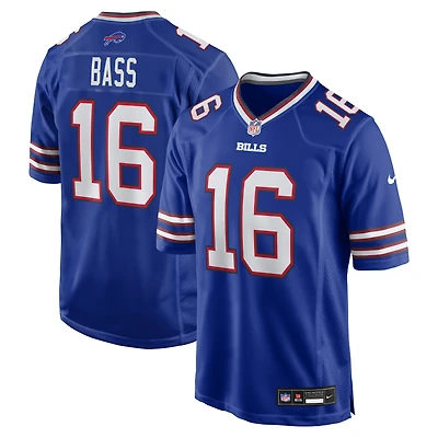 Men's Nike Tyler Bass  Royal Buffalo Bills Team Game Jersey