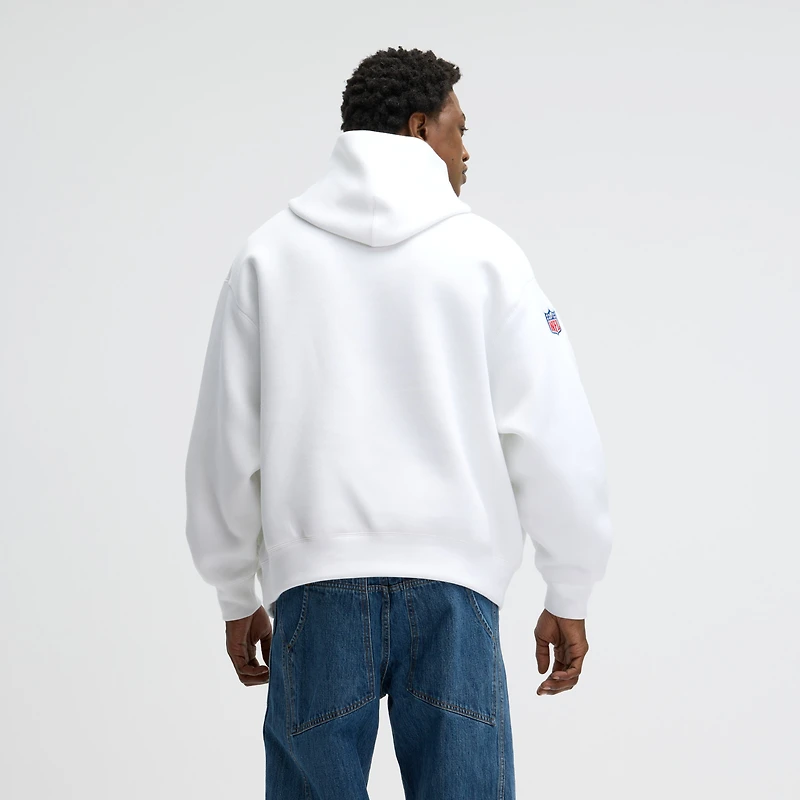 Sweat à capuche oversize en polaire technique Nike Buffalo Bills blanc, collection 2025 Rivalries, pour homme