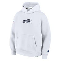 Men's Nike White Buffalo Bills 2025 Rivalries Collection Oversized Tech Fleece Hoodie