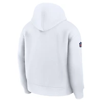 Men's Nike White Buffalo Bills 2025 Rivalries Collection Oversized Tech Fleece Hoodie