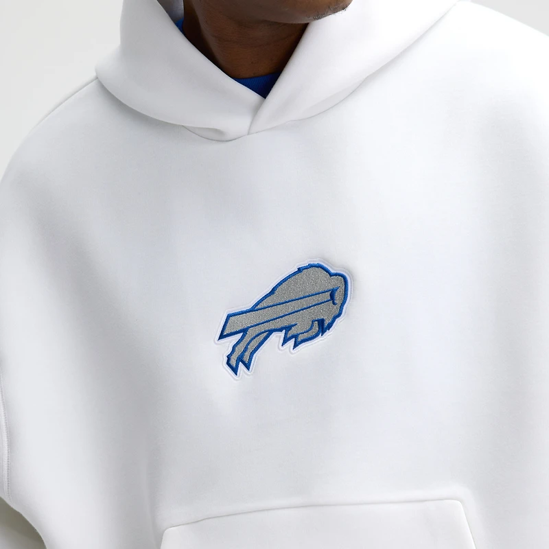 Sweat à capuche oversize en polaire technique Nike Buffalo Bills blanc, collection 2025 Rivalries, pour homme