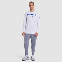 Men's Nike White Buffalo Bills 2025 Rivalries Collection Sideline Legend Dri-FIT Long Sleeve T-Shirt