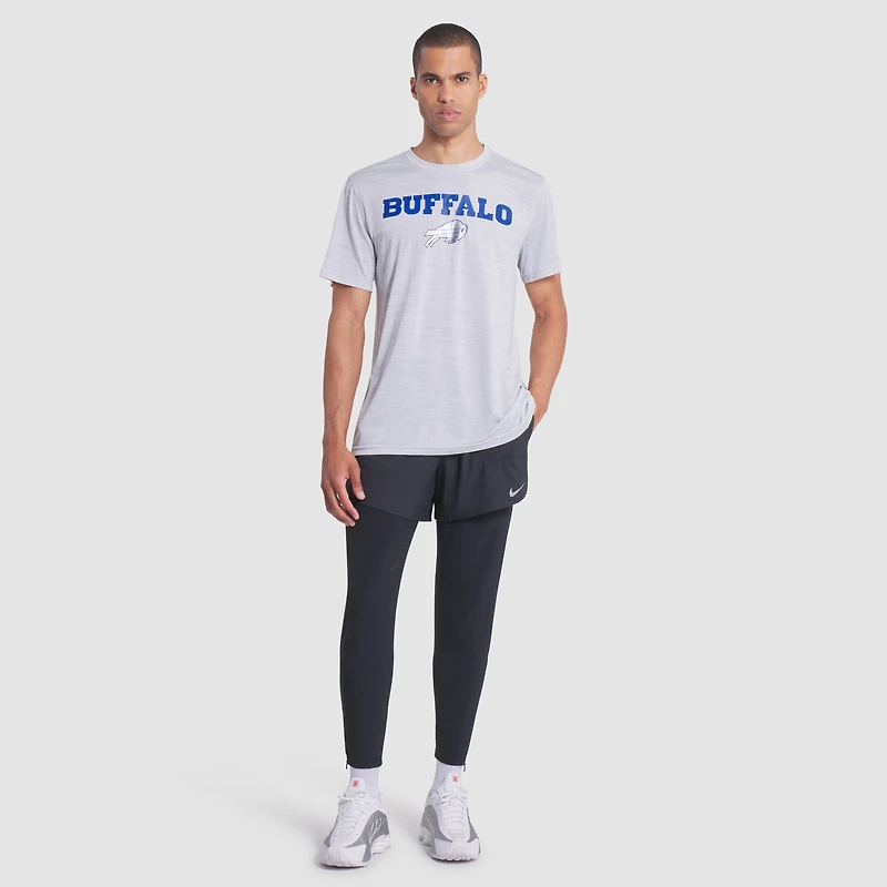 Men's Nike White Buffalo Bills 2025 Rivalries Collection Sideline Velocity Dri-FIT T-Shirt