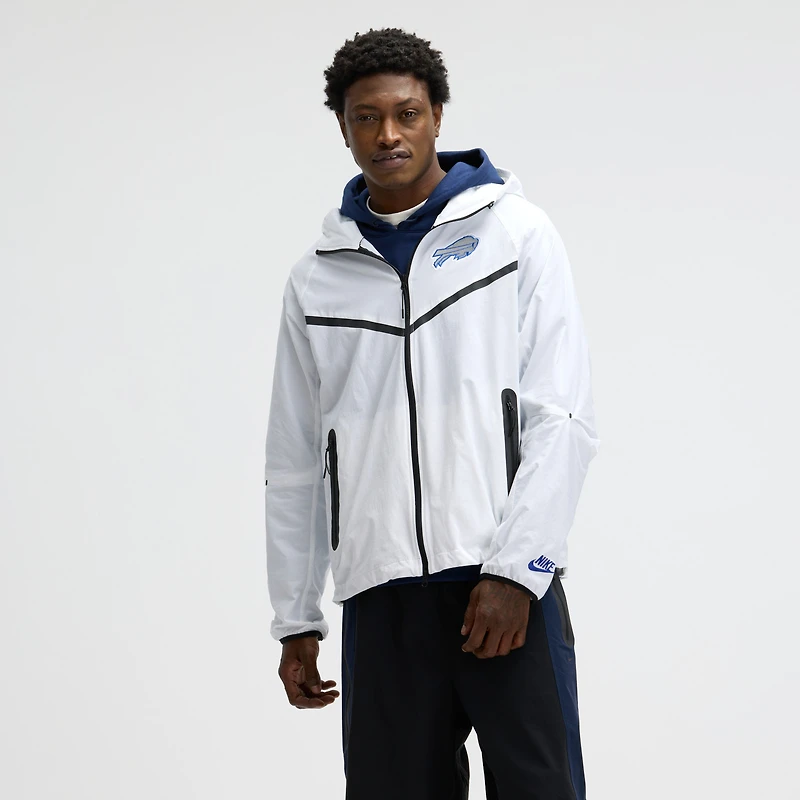 Veste Nike blanche Buffalo Bills 2025 Rivalries Collection Tech Raglan entièrement zippée pour homme