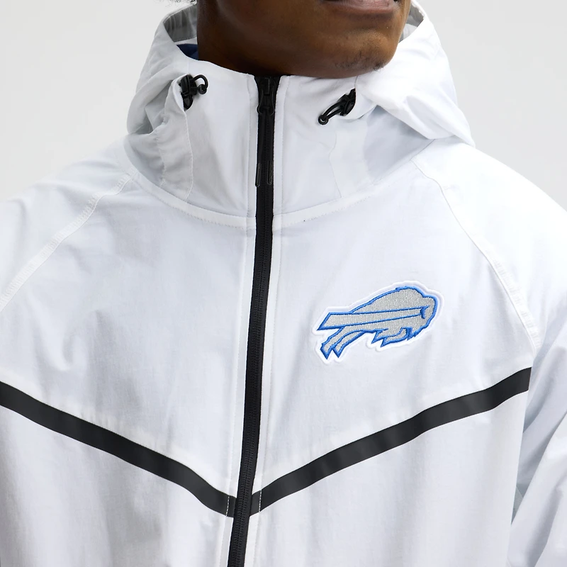 Men's Nike White Buffalo Bills 2025 Rivalries Collection Tech Raglan Full-Zip Jacket