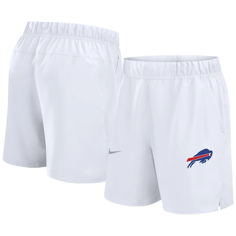 Short Nike Blitz Victory Dri-FIT pour homme, blanc, Buffalo Bills