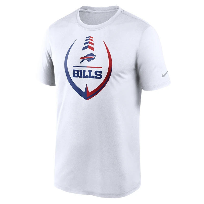 Men's Nike White Buffalo Bills Icon Legend Performance T-Shirt